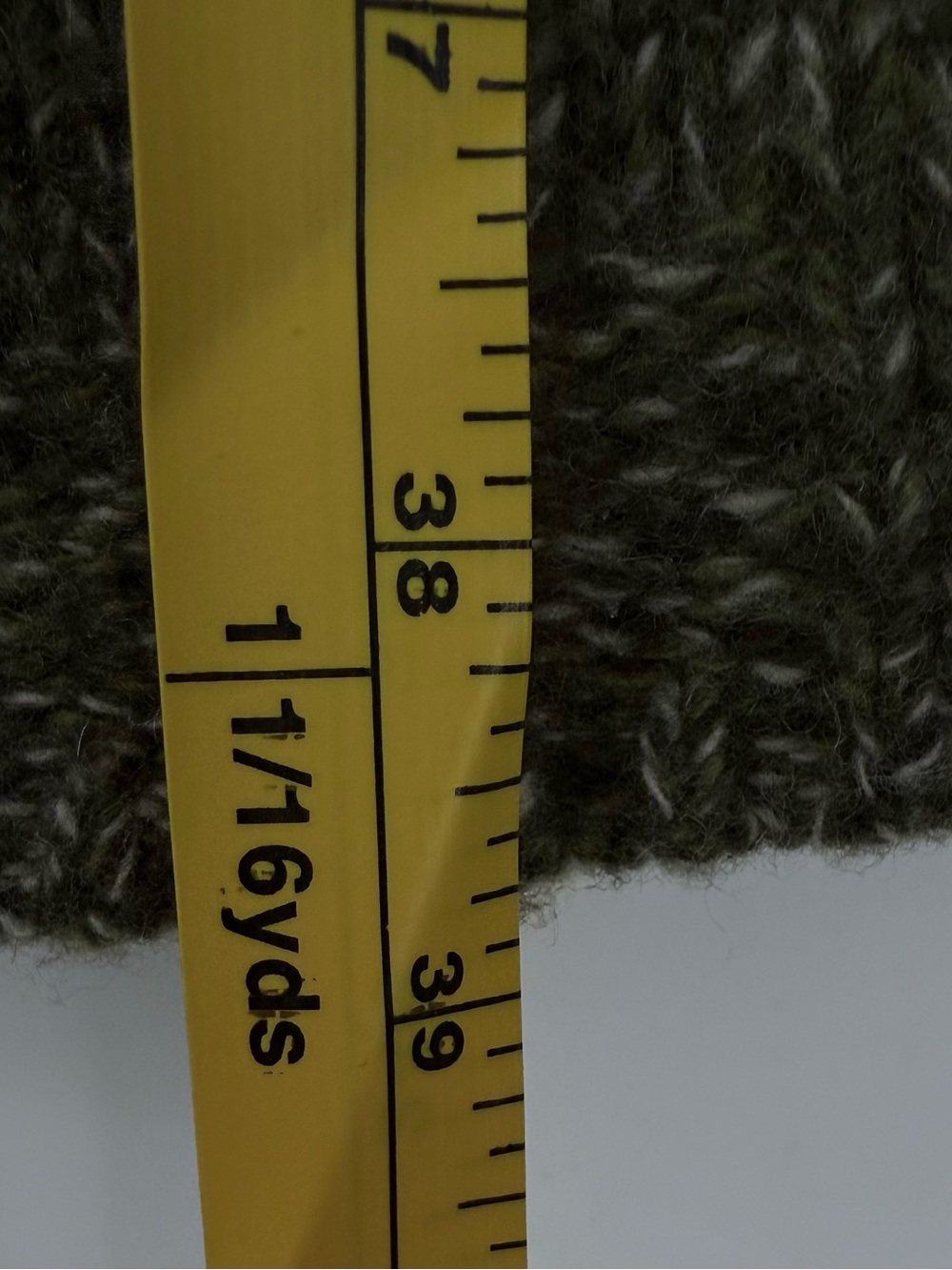 Vintage Express Merino Wool Blend Duster Cardigan Sweater S Olive Marled Knit - Picture 10 of 14
